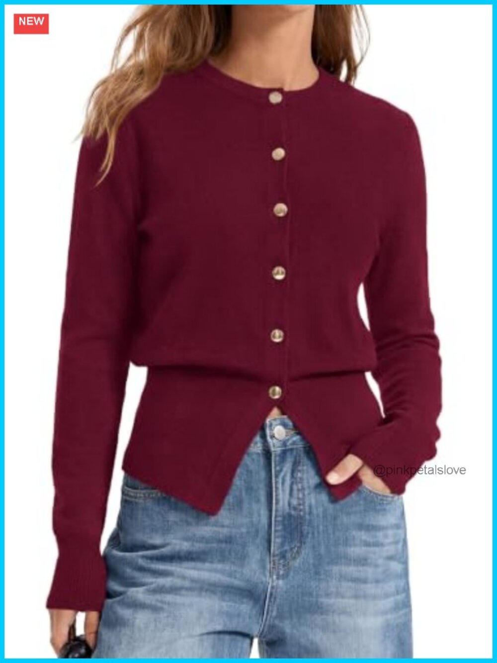 PRETTYGARDEN Womens Knit Cardigan Sweater Button Front Long Sleeve